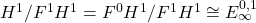H^1/F^1H^1=F^0H^1/F^1H^1\cong E_\infty^{0,1}