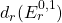 d_r(E_r^{0,1})