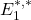 E_1^{*,*}