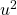 u^2